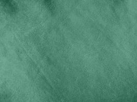 Textura de tela de terciopelo verde padua utilizada como fondo. Fondo de tela verde claro de material textil suave y liso. hay espacio para el texto. foto