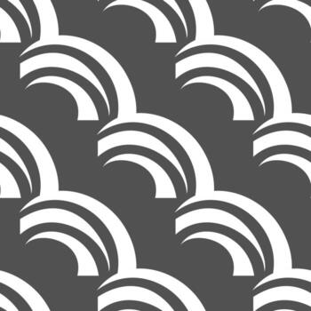 geometry seamless pattern. pattern of rounded objects. wallpaper, fabric vector