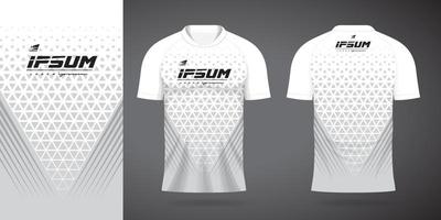 plantilla de diseño deportivo de camiseta blanca vector