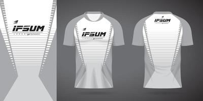 white jersey sport design template vector