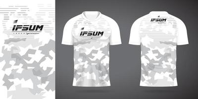 plantilla de diseño deportivo de camiseta blanca vector
