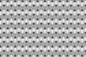 Black abstract geometric pattern, Black square and circle pattern background, Vector lines pattern on white background