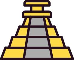 Aztec Pyramid Vector Icon