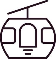 Cable Car Cabin Vector Icon