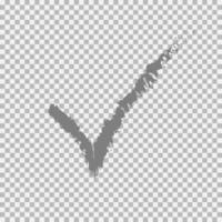 Checkmark icon, vector on transparent background