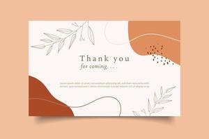 colección de diseño de plantilla de tarjeta de agradecimiento vector