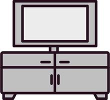 Tv Table Vector Icon