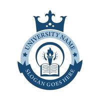 University college school badge logo vector
