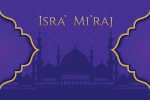 Isra' Mi'raj Poster Tamplate vector