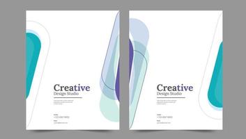 Cover template flyer design vector background