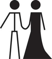 Couple Pose Icon vector