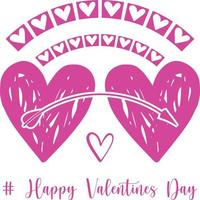 Valentine's Day T-shirt Designs Template vector