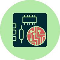 icono de vector de placa pcb