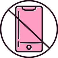 No cellphone Vector Icon