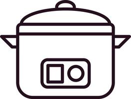 Rice cooker Vector Icon