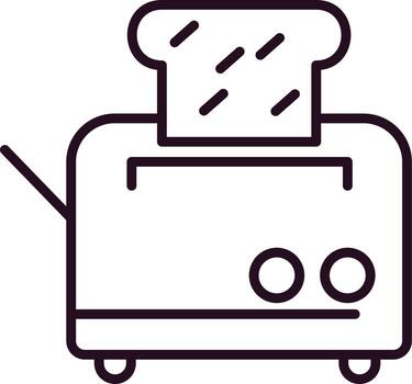 icono de vector de tostadora
