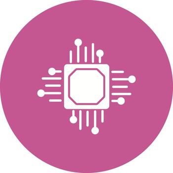 icono de vector de procesador