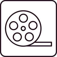 icono de vector de carrete de película