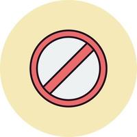 icono de vector prohibido