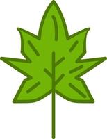 icono de vector de hoja