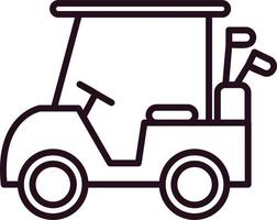 Golf cart Vector Icon