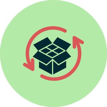 icono de vector de retorno