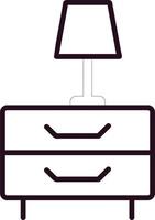 Lamp Table Vector Icon