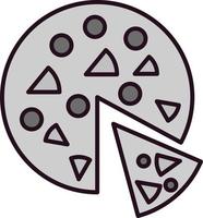 icono de vector de pizza