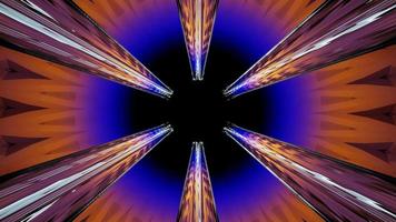 abstract background symmetric fractal displacement vj loop video