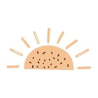 flat style icon sunburst vector