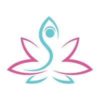 Yoga logo icon design vector