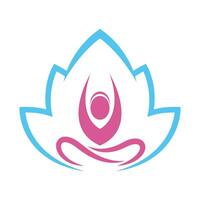 Yoga logo icon design vector