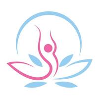 Yoga logo icon design vector