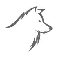 Wolf logo icon design vector