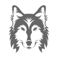 diseño de icono de logotipo de lobo vector