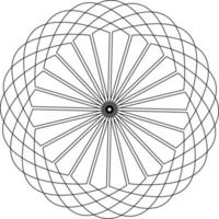 Vector Mandala art design. Simple in black outline that you van use in any design project as a background, logo, symbol, etc. as per your creativity.