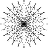 diseño de arte de mandala vectorial, tiene un patrón intrincado para que pueda crear un diseño único y llamativo que sea perfecto para una variedad de proyectos. vector