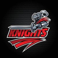 Knights for the sport team. EPS 10 Vector graphics. Layered and editable.