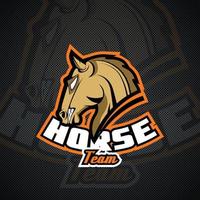 Horse head logo template. EPS 10 vector graphics.