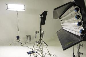 Photo studio with professional equipment for filming.