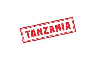 TANZANIA rubber stamp with grunge style on white background vector