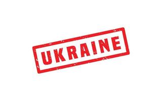 UKRAINE rubber stamp with grunge style on white background vector