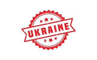 UKRAINE rubber stamp with grunge style on white background vector