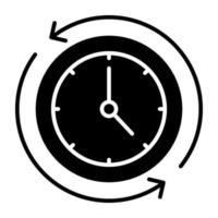 An editable design icon of time update vector