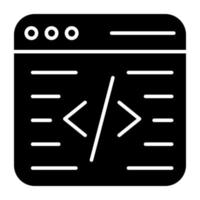 icono de diseño moderno de programación web vector