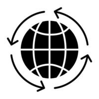 Modern design icon of global update vector