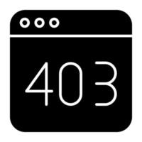 A creative design vector of error 403