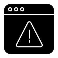 Modern design icon of web error vector