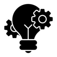 un icono de diseño editable de generación de ideas vector