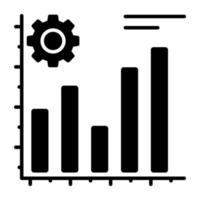 un ícono de diseño único de gobierno de datos vector